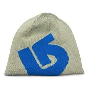 Y2K Burton blue and light grey reversible beanie